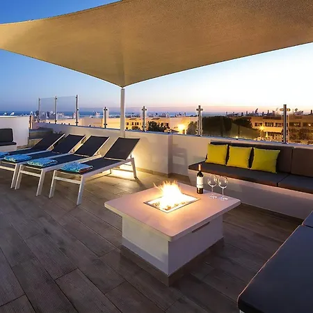 Stylish Modern Carvoeiro 2 Bedrooms Benagil Stunning Views Roof Terrace With Private Heated Pool Algarve *