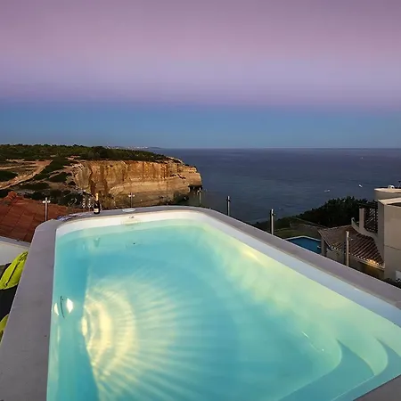Villa Stylish Modern Carvoeiro 2 Bedrooms Benagil Stunning Views Roof Terrace With Private Heated Pool Algarve