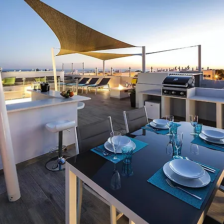 Stylish Modern Carvoeiro 2 Bedrooms Benagil Stunning Views Roof Terrace With Private Heated Pool Algarve Villa *