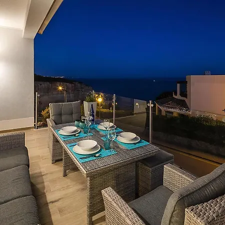 Stylish Modern Carvoeiro 2 Bedrooms Benagil Stunning Views Roof Terrace With Private Heated Pool Algarve Villa